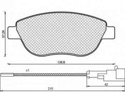 MAGNETI MARELLI 430216171161 -  Комплект тормозных колодок, дисковый тормоз
